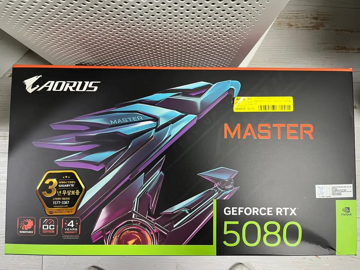 기가바이트 AROUS RTX 5080 MASTER 16GB 판매